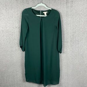 Green 3/4 sleeve cocktail dress, size 6 from H&M